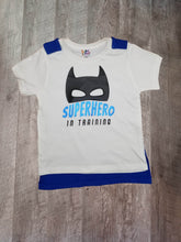 Load image into Gallery viewer, Superhero In Training - Caped Toddler T-Shirt - HTV
