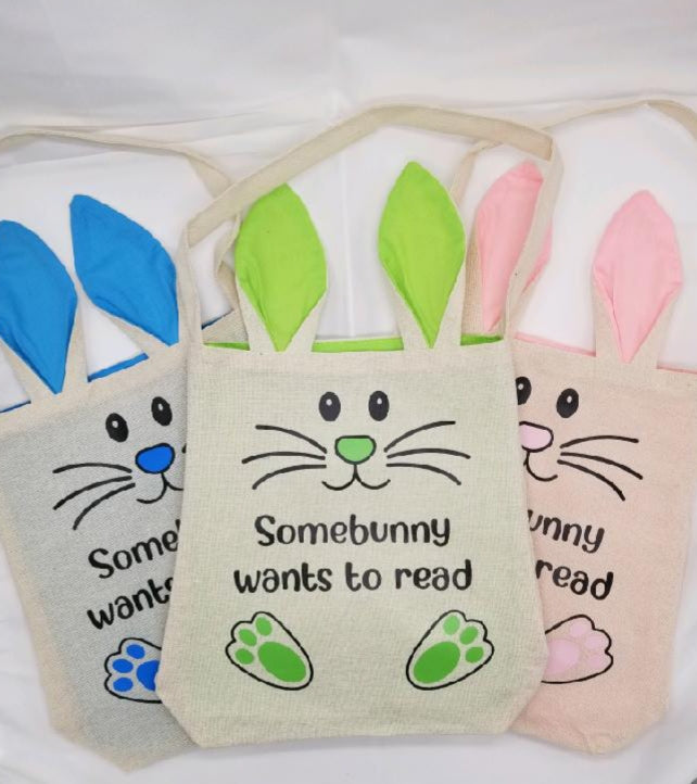 Somebunny Wants to Read - Bunny Bag with Book
